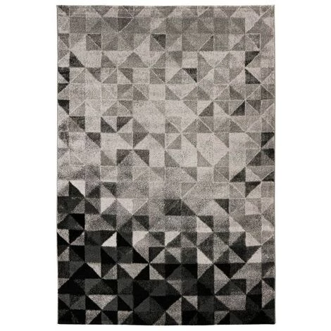 Tapis BOBOCHIC - Tapis Poil Mi-long Rectangulaire PALMERA Motif Graphique 80x150 Gris - Gris 3 Tapis BOBOCHIC - Tapis Poil Mi-long Rectangulaire PALMERA Motif Graphique 80x150 Gris - Gris
