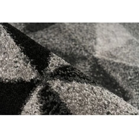 Tapis BOBOCHIC - Tapis Poil Mi-long Rectangulaire PALMERA Motif Graphique 80x150 Gris - Gris 5 Tapis BOBOCHIC - Tapis Poil Mi-long Rectangulaire PALMERA Motif Graphique 80x150 Gris - Gris – Image 3