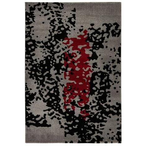 Tapis BOBOCHIC - Tapis Poil Mi-long Rectangulaire NICIA Motif Graphique 80x150 Noir - Noir 3 Tapis BOBOCHIC - Tapis Poil Mi-long Rectangulaire NICIA Motif Graphique 80x150 Noir - Noir