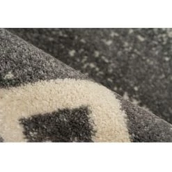 Tapis BOBOCHIC - Tapis Poil Mi-long Rectangulaire MAHORIA Motif Ethnique 80x150 Gris - Gris -BOBOCHIC Soldes 2022 55067793 3