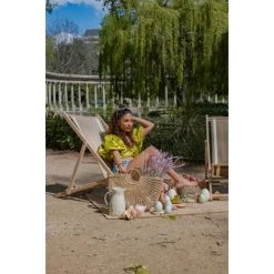 Chilienne BOBOCHIC - Lot De 2 Chiliennes VICTOIRE Toile En Coton Kaki Et Écru - Kaki Et Écru -BOBOCHIC Soldes 2022 55240202 3