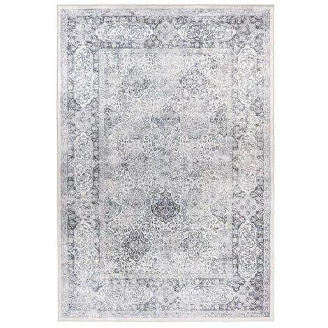 Tapis BOBOCHIC - Tapis Poil Court Rectangulaire RIDA Motif Berbère 200x290 Gris - Gris 3 Tapis BOBOCHIC - Tapis Poil Court Rectangulaire RIDA Motif Berbère 200x290 Gris - Gris