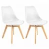 Chaise Et Fauteuil De Table BOBOCHIC - Lot De 2 Chaises De Table MIKO Blanc - Blanc 2 Chaise Et Fauteuil De Table BOBOCHIC - Lot De 2 Chaises De Table MIKO Blanc - Blanc -BOBOCHIC Soldes 2022 55659323 1