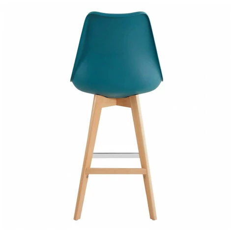 Tabouret De Bar BOBOCHIC - Lot De 2 Tabourets De Bar H 106cm MIKADO Bleu Canard - Bleu Canard 6 Tabouret De Bar BOBOCHIC - Lot De 2 Tabourets De Bar H 106cm MIKADO Bleu Canard - Bleu Canard – Image 4