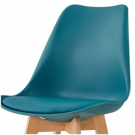 Tabouret De Bar BOBOCHIC - Lot De 2 Tabourets De Bar H 106cm MIKADO Bleu Canard - Bleu Canard 7 Tabouret De Bar BOBOCHIC - Lot De 2 Tabourets De Bar H 106cm MIKADO Bleu Canard - Bleu Canard – Image 5