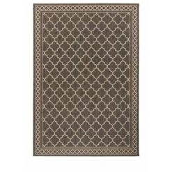 Tapis BOBOCHIC - Tapis Poil Court Rectangulaire JULIO Motif Graphique 80x150 Marron - Marron