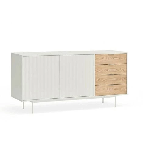 Buffets BOBOCHIC - Buffet 2 Portes 160 Cm SIERRA Chêne Et Blanc - Chêne Et Blanc 3 Buffets BOBOCHIC - Buffet 2 Portes 160 Cm SIERRA Chêne Et Blanc - Chêne Et Blanc