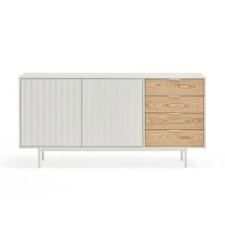Buffets BOBOCHIC - Buffet 2 Portes 160 Cm SIERRA Chêne Et Blanc - Chêne Et Blanc 10 Buffets BOBOCHIC - Buffet 2 Portes 160 Cm SIERRA Chêne Et Blanc - Chêne Et Blanc -BOBOCHIC Soldes 2022 56112631 4
