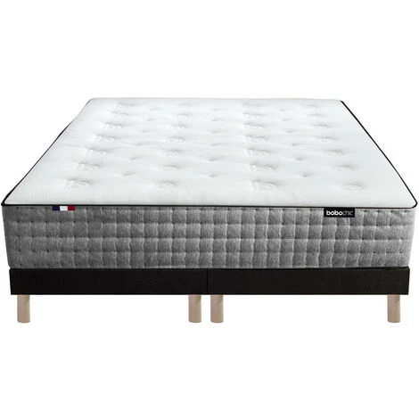 Ensemble Literie BOBOCHIC - Ensemble Matelas 30 Cm 672 Ressorts Ensachés 7 Zones + Sommier Tapissier 180x200 5 Ensemble Literie BOBOCHIC - Ensemble Matelas 30 Cm 672 Ressorts Ensachés 7 Zones + Sommier Tapissier 180x200 – Image 3