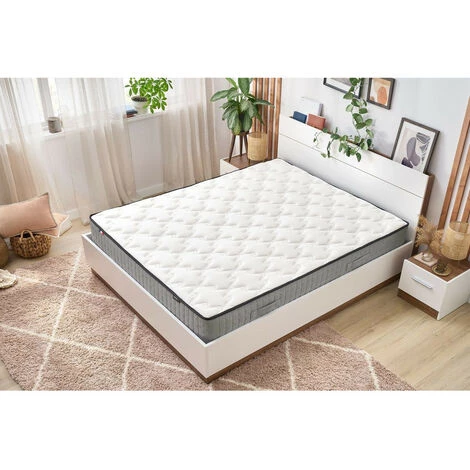 Matelas BOBOCHIC - Matelas ZOE 26 Cm 638 Ressorts Ensachés + Mousse à Mémoire De Forme 160x200 - Blanc 5 Matelas BOBOCHIC - Matelas ZOE 26 Cm 638 Ressorts Ensachés + Mousse à Mémoire De Forme 160x200 - Blanc – Image 3