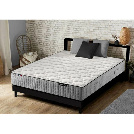 Ensemble Literie BOBOCHIC - Ensemble Matelas 24 Cm 638 Ressorts Ensachés + Sommier KIT 140x190 4 Ensemble Literie BOBOCHIC - Ensemble Matelas 24 Cm 638 Ressorts Ensachés + Sommier KIT 140x190 – Image 2