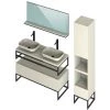 BOBOCHIC Ensemble De Salle De Bain JASPA 120 Cm Et Colonne Blanc - Blanc -BOBOCHIC Soldes 2022 56859127 1