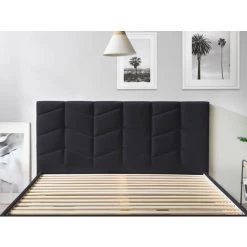 Structure De Lit Avec Lattes BOBOCHIC - Lit 140 X 190 Cm BELLEVILLE Avec Lattes Massives 140x190 Anthracite - Anthracite 10 Structure De Lit Avec Lattes BOBOCHIC - Lit 140 X 190 Cm BELLEVILLE Avec Lattes Massives 140x190 Anthracite - Anthracite -BOBOCHIC Soldes 2022 58497204 4