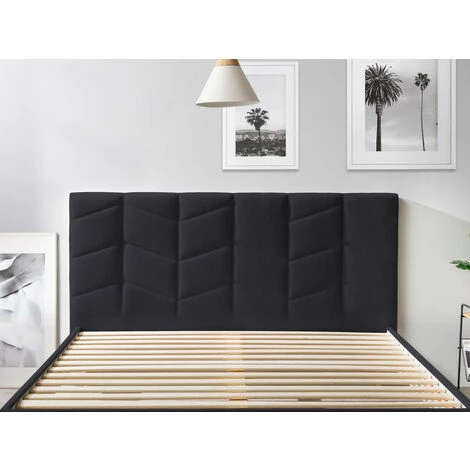 Structure De Lit Avec Lattes BOBOCHIC - Lit 140 X 190 Cm BELLEVILLE Avec Lattes Massives 140x190 Anthracite - Anthracite 6 Structure De Lit Avec Lattes BOBOCHIC - Lit 140 X 190 Cm BELLEVILLE Avec Lattes Massives 140x190 Anthracite - Anthracite – Image 4