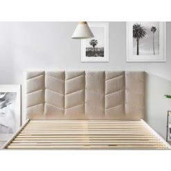 Structure De Lit Avec Lattes BOBOCHIC - Lit 180 X 200 Cm BELLEVILLE Avec Lattes Massives 180x200 Beige - Beige 10 Structure De Lit Avec Lattes BOBOCHIC - Lit 180 X 200 Cm BELLEVILLE Avec Lattes Massives 180x200 Beige - Beige -BOBOCHIC Soldes 2022 58497208 4