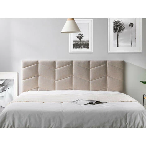 Structure De Lit Avec Lattes BOBOCHIC - Lit 180 X 200 Cm BELLEVILLE Avec Lattes Massives 180x200 Beige - Beige 7 Structure De Lit Avec Lattes BOBOCHIC - Lit 180 X 200 Cm BELLEVILLE Avec Lattes Massives 180x200 Beige - Beige – Image 5