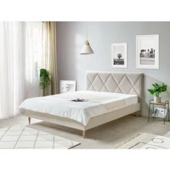 Structure De Lit Avec Lattes BOBOCHIC - Lit 180 X 200 Cm PANTHEON Avec Lattes Massives 180x200 Beige - Beige 8 Structure De Lit Avec Lattes BOBOCHIC - Lit 180 X 200 Cm PANTHEON Avec Lattes Massives 180x200 Beige - Beige -BOBOCHIC Soldes 2022 58497214 2