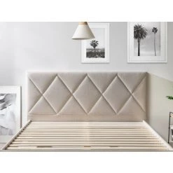 Structure De Lit Avec Lattes BOBOCHIC - Lit 180 X 200 Cm PANTHEON Avec Lattes Massives 180x200 Beige - Beige 10 Structure De Lit Avec Lattes BOBOCHIC - Lit 180 X 200 Cm PANTHEON Avec Lattes Massives 180x200 Beige - Beige -BOBOCHIC Soldes 2022 58497214 4