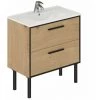 BOBOCHIC Meuble De Salle De Bain 80 Cm NAXOS Placage Chêne - Chêne 1 BOBOCHIC Meuble De Salle De Bain 80 Cm NAXOS Placage Chêne - Chêne -BOBOCHIC Soldes 2022 60349352 1
