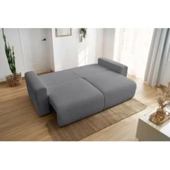 Canapé Droit Convertible BOBOCHIC - Canapé Droit Convertible Coffre ENVY Tissu Bouclette Doux Avec Pouf Rond Gris Foncé - Gris Foncé 10 Canapé Droit Convertible BOBOCHIC - Canapé Droit Convertible Coffre ENVY Tissu Bouclette Doux Avec Pouf Rond Gris Foncé - Gris Foncé -BOBOCHIC Soldes 2022 60938429 4