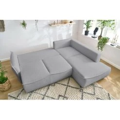 Canapés D'angle L Convertibles BOBOCHIC - Canapé D'angle L Convertible Coffre LEON Tissu Bouclette Angle Droit Gris Clair - Gris Clair 11 Canapés D'angle L Convertibles BOBOCHIC - Canapé D'angle L Convertible Coffre LEON Tissu Bouclette Angle Droit Gris Clair - Gris Clair -BOBOCHIC Soldes 2022 61036306 5