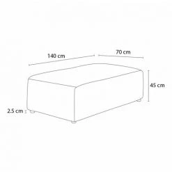 Pouf BOBOCHIC - Pouf Pour Canapé Modulable MEGEVE Tissu Bouclette Blanc - Blanc -BOBOCHIC Soldes 2022 61036314 5