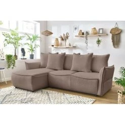 Canapés D'angle Convertibles BOBOCHIC - Canapé D'angle Convertible LEON Tissu Bouclette Angle Gauche Marron Clair - Marron Clair 9 Canapés D'angle Convertibles BOBOCHIC - Canapé D'angle Convertible LEON Tissu Bouclette Angle Gauche Marron Clair - Marron Clair -BOBOCHIC Soldes 2022 61036407 3