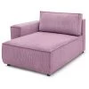 Canapé Modulable BOBOCHIC - Méridienne Avec Accoudoir Pour Canapé Modulable NIHAD Tissu Velours Côtelé Angle Gauche Violet - Violet -BOBOCHIC Soldes 2022 61036416 1