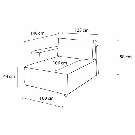 Canapé Modulable BOBOCHIC - Méridienne Avec Accoudoir Pour Canapé Modulable NIHAD Tissu Velours Côtelé Angle Gauche Violet - Violet 5 Canapé Modulable BOBOCHIC - Méridienne Avec Accoudoir Pour Canapé Modulable NIHAD Tissu Velours Côtelé Angle Gauche Violet - Violet – Image 3