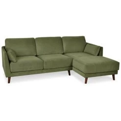 Canapé D'angle Fixe BOBOCHIC - Canapé D'angle Fixe Grand Confort MONTMARTRE Angle Droit Vert Olive - Vert Olive -BOBOCHIC Soldes 2022 61036465 3