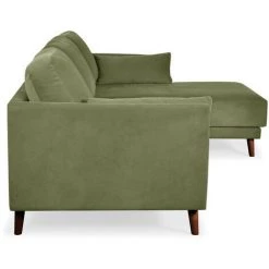 Canapé D'angle Fixe BOBOCHIC - Canapé D'angle Fixe Grand Confort MONTMARTRE Angle Droit Vert Olive - Vert Olive -BOBOCHIC Soldes 2022 61036465 4