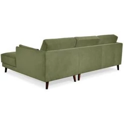 Canapé D'angle Fixe BOBOCHIC - Canapé D'angle Fixe Grand Confort MONTMARTRE Angle Droit Vert Olive - Vert Olive -BOBOCHIC Soldes 2022 61036465 5