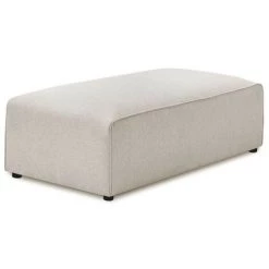Pouf BOBOCHIC - Pouf Pour Canapé Modulable MEGEVE Tissu Lisse Beige - Beige