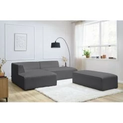 Canapé Modulable BOBOCHIC - Canapé D'angle Fixe Modulable MEGEVE Tissu Bouclette Avec Pouf Angle Gauche Gris Foncé - Gris Foncé 9 Canapé Modulable BOBOCHIC - Canapé D'angle Fixe Modulable MEGEVE Tissu Bouclette Avec Pouf Angle Gauche Gris Foncé - Gris Foncé -BOBOCHIC Soldes 2022 61036473 3