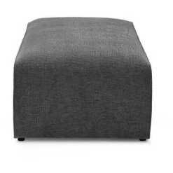 Pouf BOBOCHIC - Pouf Pour Canapé Modulable MEGEVE Tissu Texturé Gris Foncé - Gris Foncé -BOBOCHIC Soldes 2022 61036489 4