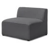 Canapé Modulable BOBOCHIC - Chauffeuse 1 Place Pour Canapé Modulable MEGEVE Tissu Bouclette Gris Foncé - Gris Foncé -BOBOCHIC Soldes 2022 61036501 1