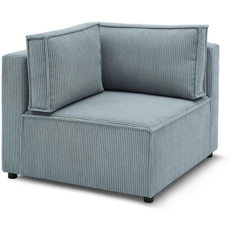 Canapé Modulable BOBOCHIC - Angle Pour Canapé Modulable NIHAD Tissu Velours Côtelé Aqua - Aqua 3 Canapé Modulable BOBOCHIC - Angle Pour Canapé Modulable NIHAD Tissu Velours Côtelé Aqua - Aqua
