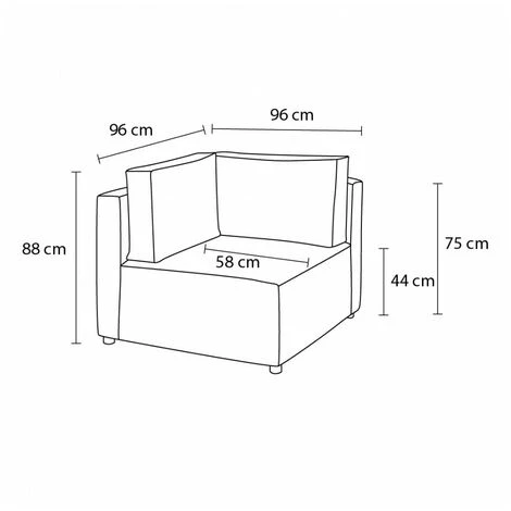 Canapé Modulable BOBOCHIC - Angle Pour Canapé Modulable NIHAD Tissu Velours Côtelé Aqua - Aqua 5 Canapé Modulable BOBOCHIC - Angle Pour Canapé Modulable NIHAD Tissu Velours Côtelé Aqua - Aqua – Image 3