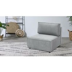 Canapé Modulable BOBOCHIC - Chauffeuse 1 Place Pour Canapé Modulable NIHAD Tissu Velours Côtelé Gris Clair - Gris Clair 6 Canapé Modulable BOBOCHIC - Chauffeuse 1 Place Pour Canapé Modulable NIHAD Tissu Velours Côtelé Gris Clair - Gris Clair -BOBOCHIC Soldes 2022 61060786 2