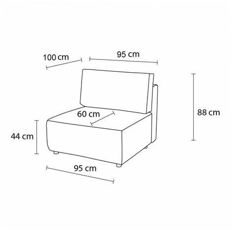 Canapé Modulable BOBOCHIC - Chauffeuse 1 Place Pour Canapé Modulable NIHAD Tissu Velours Côtelé Gris Clair - Gris Clair 5 Canapé Modulable BOBOCHIC - Chauffeuse 1 Place Pour Canapé Modulable NIHAD Tissu Velours Côtelé Gris Clair - Gris Clair – Image 3