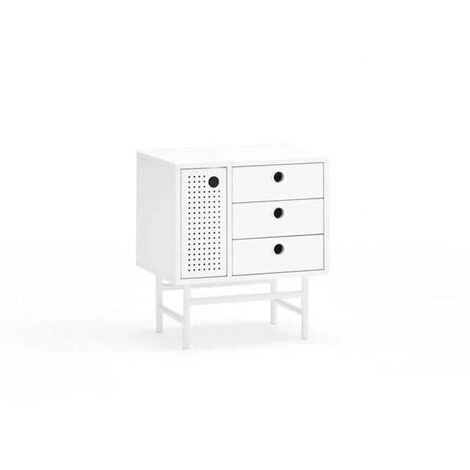 Table De Chevet BOBOCHIC - Chevet 1 Porte 48 Cm PUNTO Blanc 3 Table De Chevet BOBOCHIC - Chevet 1 Porte 48 Cm PUNTO Blanc