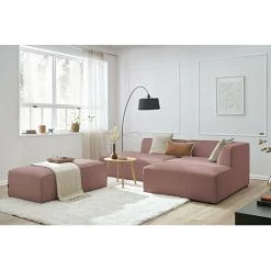 Canapé Modulable BOBOCHIC - Canapé D'angle Fixe Modulable MEGEVE Tissu Lisse Avec Pouf Angle Droit Rose - Rose 8 Canapé Modulable BOBOCHIC - Canapé D'angle Fixe Modulable MEGEVE Tissu Lisse Avec Pouf Angle Droit Rose - Rose -BOBOCHIC Soldes 2022 61060843 2