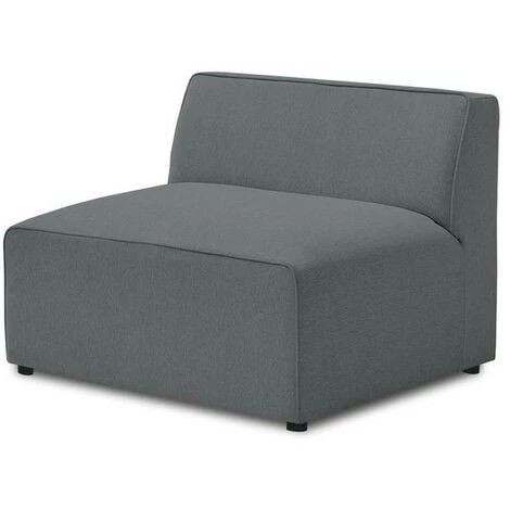 Canapé Modulable BOBOCHIC - Chauffeuse 1 Place Pour Canapé Modulable MEGEVE Tissu Lisse Gris Foncé - Gris Foncé 3 Canapé Modulable BOBOCHIC - Chauffeuse 1 Place Pour Canapé Modulable MEGEVE Tissu Lisse Gris Foncé - Gris Foncé