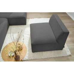 Canapé Modulable BOBOCHIC - Chauffeuse 1 Place Pour Canapé Modulable MEGEVE Tissu Lisse Gris Foncé - Gris Foncé 11 Canapé Modulable BOBOCHIC - Chauffeuse 1 Place Pour Canapé Modulable MEGEVE Tissu Lisse Gris Foncé - Gris Foncé -BOBOCHIC Soldes 2022 61060864 5