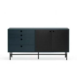 Buffets BOBOCHIC - Buffet 2 Portes 150 Cm PUNTO Noir + Gris - Noir + Gris 9 Buffets BOBOCHIC - Buffet 2 Portes 150 Cm PUNTO Noir + Gris - Noir + Gris -BOBOCHIC Soldes 2022 61060906 3