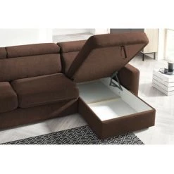 Canapés D'angle Convertibles BOBOCHIC - Canapé D'angle Réversible Convertible Coffre MONACO Réversible Marron - Marron -BOBOCHIC Soldes 2022 61060908 3