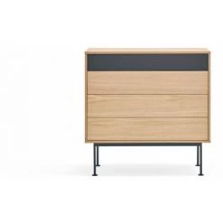 Commodes BOBOCHIC - Commode 4 Tiroirs 90 Cm YOKO Gris Anthracite - Gris Anthracite -BOBOCHIC Soldes 2022 61060909 3