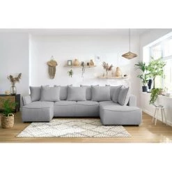 Canapé Panoramique Convertible BOBOCHIC - Canapé Panoramique Convertible Coffre LEON Tissu Bouclette Angle Gauche Gris Clair - Gris Clair 10 Canapé Panoramique Convertible BOBOCHIC - Canapé Panoramique Convertible Coffre LEON Tissu Bouclette Angle Gauche Gris Clair - Gris Clair -BOBOCHIC Soldes 2022 61060922 4