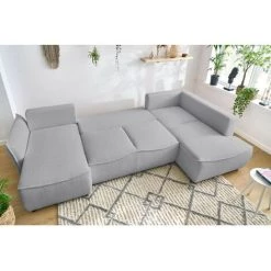 Canapé Panoramique Convertible BOBOCHIC - Canapé Panoramique Convertible Coffre LEON Tissu Bouclette Angle Gauche Gris Clair - Gris Clair 11 Canapé Panoramique Convertible BOBOCHIC - Canapé Panoramique Convertible Coffre LEON Tissu Bouclette Angle Gauche Gris Clair - Gris Clair -BOBOCHIC Soldes 2022 61060922 5