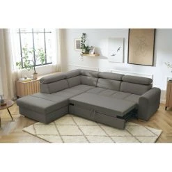 Canapés D'angle Convertibles BOBOCHIC - Canapé D'angle Convertible Coffre ARMAND Angle Gauche Anthracite - Anthracite 11 Canapés D'angle Convertibles BOBOCHIC - Canapé D'angle Convertible Coffre ARMAND Angle Gauche Anthracite - Anthracite -BOBOCHIC Soldes 2022 61060964 5